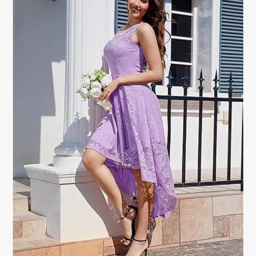 Muadress | size medium | lavender high low dress - Picture 4 of 14